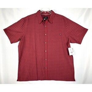 Marmot Shirt Men's Eldridge SS Button Down Red Plaid Short Sleeve New